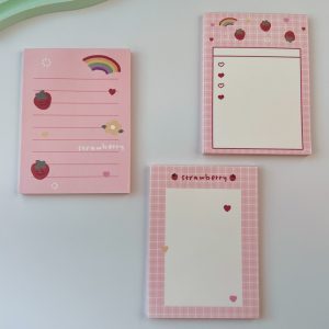 Strawberry sticky note - ورق ملاحظات الفراولة