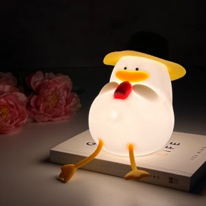 Lying duck silicone light - اضاءة وحامل موبايل البطة المرحة