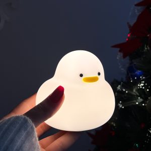 اضاءة البطوط الكعبول - cute duck silicone night light