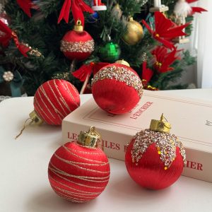 كرات زينة شجرة الكريسماس الفاخرة -  Christmas ball set