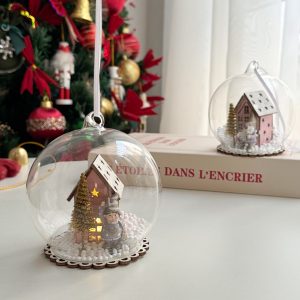 Christmas Microlandscape glass ball  - تعليقة كرة زجاجية