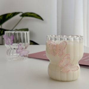 كوب الفراشة الرقيق - Metallic Butterfly Cup