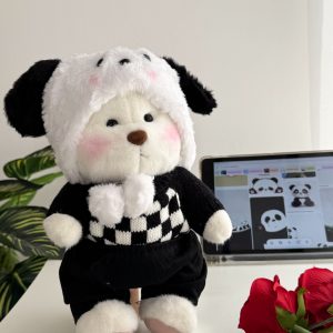 دبدوب باطراف متحركة وجودة عالية - Panda style teddy