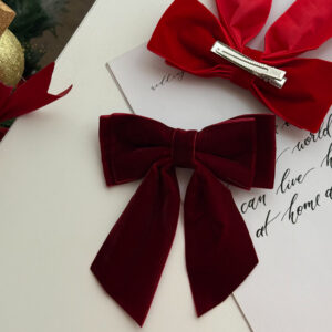 مشبك شعر فيونكة - Classic velvet hair bow